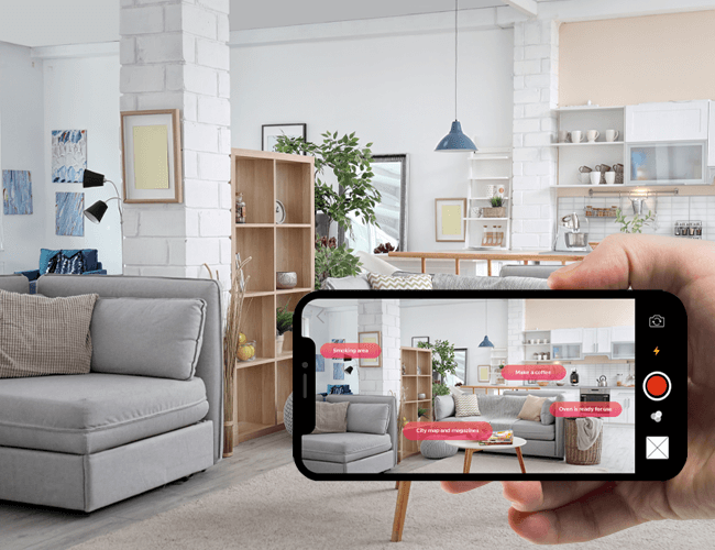 SCINF short-term rental augmented reality experience